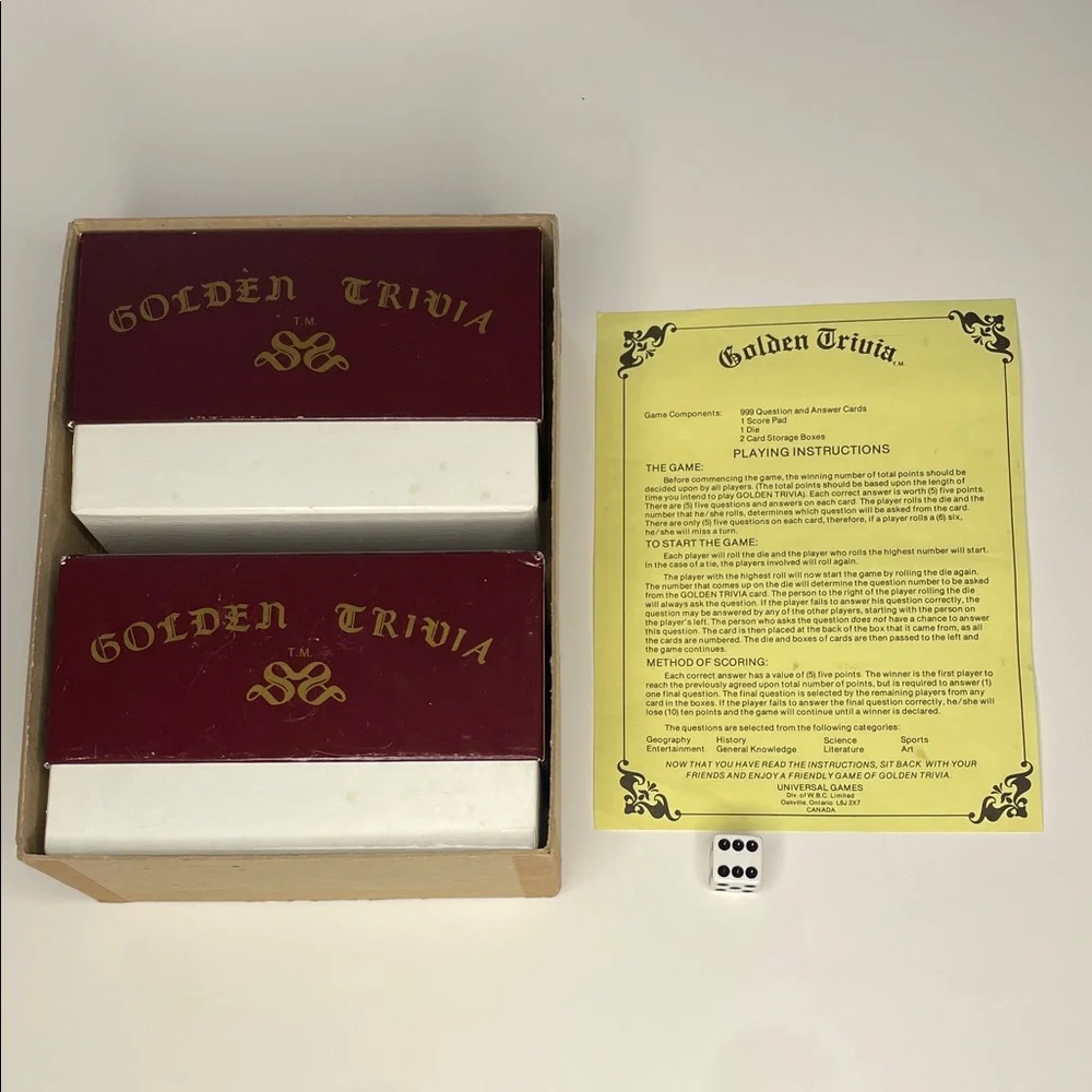 Golden Trivia Game - First Edition - Picture 2 of 3